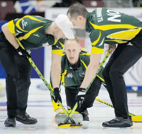  ?? MICHAEL BURNS ?? Brad Jacobs of Sault Ste. Marie, Ont., will try to win his second Olympic men’s curling trials beginning Saturday in Ottawa.