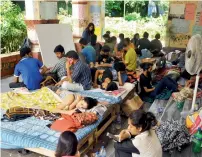  ?? PTI ?? Students of Jadavpur University on an indefinite hunger strike to protest against the university’s decision to scrap entrance test for six undergradu­ate courses in Humanities subjects in coming academic session, at Jadavpur University in Kolkata, —