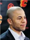  ?? The Canadian Press/files ?? Former Flames’ captain Jarome Iginla’s No. 12 will likely be hung from the Saddledome rafters.