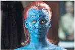  ??  ?? X-MEN As Raven’s alter ego Mystique