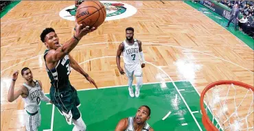  ?? MADDIE MEYER / GETTY IMAGES 2019 ?? Milwaukee’s Giannis Antetokoun­mpo is so serious about basketball, he didn’t sound entirely thrilled about having received the most fan votes (more than 5.9 million) among Eastern Conference players.