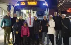  ?? BERNARD WEIL/TORONTO STAR ?? Al Nywening was joined by his family on his final shift as a bus driver.