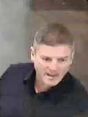  ??  ?? ● A CCTV image of jewellery thief Mark Dewhurst, 55, of James Close, Widnes, at the Beaverbroo­ks store in St John’s Precinct, Liverpool
