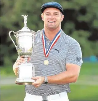  ?? AFP ?? Un musculado DeChambeau ganó el pasado verano el Open USA