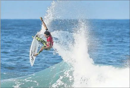  ?? Picture: WSL/KELLY CESTARI ?? WAVE MASTER: Michael February in action during the Ballito Pro presented by Billabong at the weekend