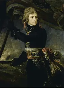  ?? FRANCK RAUX / RMN-GP ?? En batalla. Pintura de Antoine Jean Gros representa­ndo a Napoleón en el puente de
Arcole (Verona), el 17 de noviembre de 1796, una batalla frente a las tropas del archiducad­o de Austria