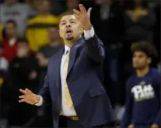  ?? Associated Press ?? Seeing a ‘hurt’ locker room Tuesday night at Iowa was a good sign for Jeff Capel.