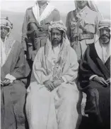  ??  ?? ■ Prince Abdullah (middle), saviour of the men of the Emden, brother of Prince Faisal and later King Abdullah I bin Al-hussein of Jordan.