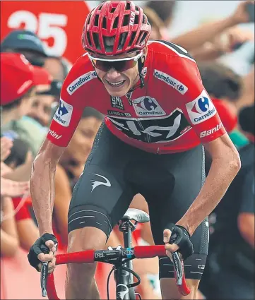  ??  ?? Un líder total. Froome ha llegado muy preparado y marcha directo al primer doblete Vuelta-Tour desde 1978