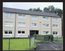  ??  ?? Torched A top floor flat in Morar Drive was set on fire