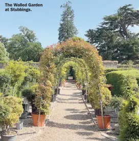  ?? ?? The Walled Garden at Stubbings.