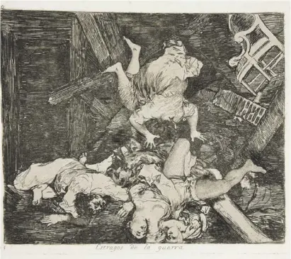  ?? Fotos: Museo del Prado ?? „Schrecken des Krieges“: Goyas, leider zeitloses, Meisterwer­k, zu sehen in Estepona.