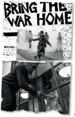  ?? ?? Escalation: (from top) the leaflet calling on students to “bring the war home”, a protester shown on the leaflet, and an activist at UC Berkeley in California