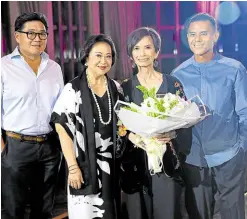  ?? ?? SSI Group president Anton T. Huang, Rustan Group of Companies chair and CEO Zenaida R. Tantoco, Josie Natori, Rustan Commercial Corp. president Donnie V. Tantoco