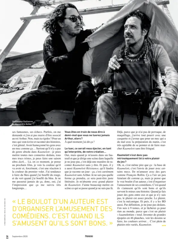  ??  ?? Guillaume Gallienne et Alexandre Astier