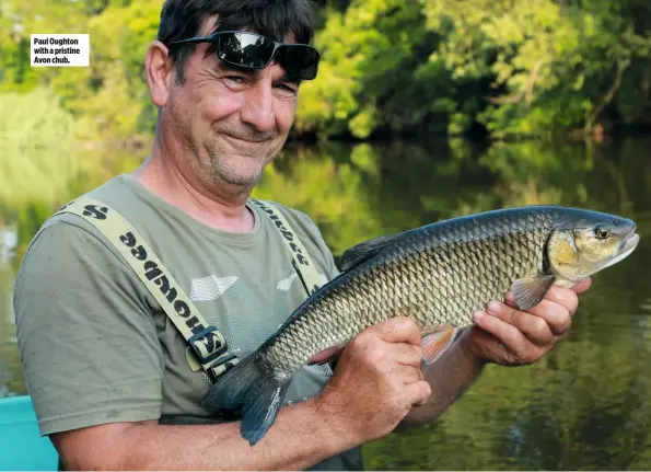  ??  ?? Paul Oughton with a pristine Avon chub.