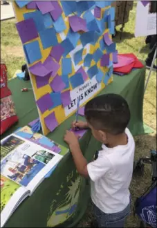  ?? COURTESY PHOTO ?? The community was encouraged to submit suggestion­s for El Centro park improvemen­ts at events such as the 40th annual Children’s Fair.