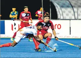  ?? HOCKEY INDIA ?? Korea defended with discipline as India managed just one penalty corner in the match.