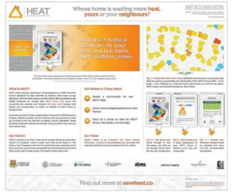  ?? Saveheat.co ?? Saveheat.co shows how heat is wasted in Calgary communitie­s and offers tips for improving efficiency.