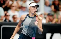  ?? GETTY IMAGES ?? Caroline Wozniacki feels good about her game entering today’s final.
