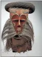  ?? COURTESY OF THE CLEVELAND MUSEUM OF ART ?? This forehead mask, crafted sometime before 1958 by the (Eastern) Pende artist Kiyova, is on display at the Cleveland Museum of Art.