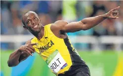  ?? Picture: PA. ?? Usain Bolt is the starter for the US Grand Prix.