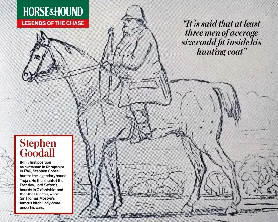 Legends of the chase Stephen Goodall, who hunted several top packs ...