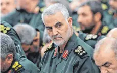  ?? FOTO: UNCREDITED/OFFICE OF THE IRANIAN SUPREME LEADER VIA AP/DPA ?? Qassem Soleimani im Jahr 2016: Die Tötung des Militärs hatte 2020 zu heftigen Spannungen geführt.