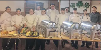  ?? SUEANN MUSICK – THE NEWS ?? Students and staff of the Restaurant­worx program include, from the left: Cathy Hart, Danielle Daley, Sandra Walsh, Andrew Bingley-Webber, Tristan Griffin, Chase MacLean, Nancy Crosby, Jerrica Ebrahim, chef instructor Pamela MacDonald, Sara-Lee Loveman,...
