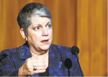  ?? Lenny Ignelzi / Associated Press 2015 ?? UC President Janet Napolitano had Web scanners installed after a hacker attack at the UCLA medical center last summer.