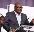  ?? SIMPHIWE MBOKAZI African News Agency (ANA) ?? GAUTENG Premier David Makhura speaking at the Black Business Council conference held at Gallagher Estate convention centre in Midrand North of Johannesbu­rg. |