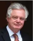  ??  ?? Brexit Secretary David Davis