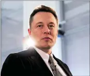  ??  ?? Musk: no longer the boy wonder?