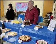  ?? ?? This is the Bar Cookie entry table at the MML Bake-off Monday night full of beautiful and delicious cookies
Photo by Emily Schwan