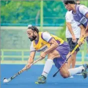  ?? PTI ?? ■ Indian Men's Hockey Team Midfielder Sardar Singh during a training session ahead of their match against Pakistan in the opening match at Rabobank Men's Hockey Champions Trophy, in Breda, Netherland­s, on Friday.
