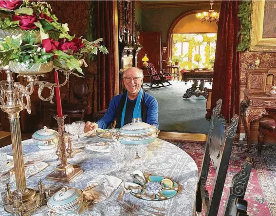  ?? Cindy Lovell / Contribute­d photo ?? Jimmy Buffett, a fan of Mark Twain and his home, helped raise funds during a 2020 virtual gala. The Hartford, Conn., house museum now offers online tours.