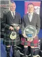  ?? PHOTO: SUPPLIED ?? Sound of success . . . Champion pipers Stuart Easton (left) and Liam Kernaghan.