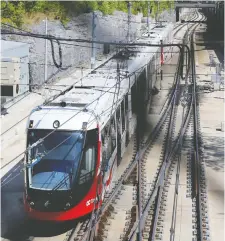  ?? JEAN LEVAC ?? The LRT system has had three stalled trains since Aug. 20.