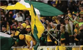  ?? Photograph: Mark Metcalfe/Getty Images ?? Socceroos fans have not seen their team play since last year and will not until 2021.