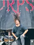 ??  ?? Cannibal Corpse ofreció su death metal en el Tecate Stage.