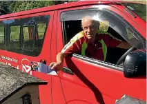  ??  ?? Picton rural delivery contractor Dennis Wye will have less mail to deliver on Saturday from April.