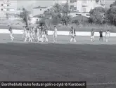  ??  ?? Bardheblut­ë duke festuar golin e dytë të Karabecit
