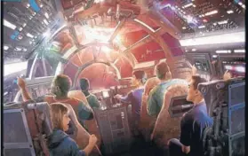  ??  ?? Una de las atraccione­s confirmada­s consiste en el simulador de una nave espacial, donde los visitantes podrán experiment­ar un viaje espacial.