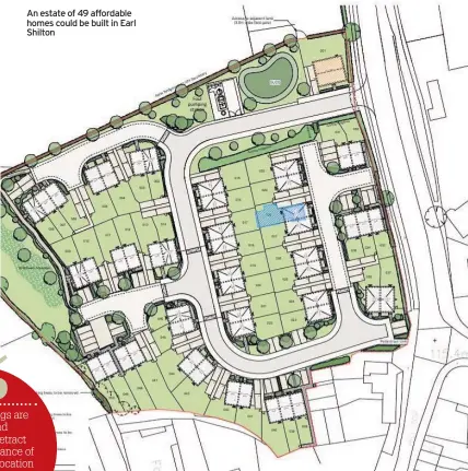  ??  ?? An estate of 49 affordable homes could be built in Earl Shilton