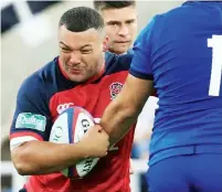  ??  ?? On the charge: Ellis Genge