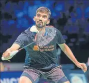  ?? AFP ?? Kidambi Srikanth will play Chen Long in the quarter-final.