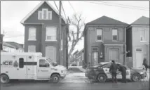  ??  ?? Third from top: Police remain on scene at 28 Madison as they investigat­e Hamilton’s first homicide of the year. Nathan Miller, in the photo below, died in a burst of gunfire.