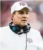  ?? ASHLEY LANDIS Dallas Morning News ?? Jimbo Fisher brought Texas A&M into the Orange Bowl game for the second time in school history.