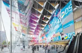  ?? TVS Design ?? Design Las Vegas A rendering of the Las Vegas Convention Center District second-phase expansion.