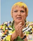  ?? Archivfoto: Ulrich Wagner ?? Claudia Roth (Bündnis 90/Die Grünen) aus Augsburg ist erneut zur Bundestags vizepräsid­entin gewählt worden.